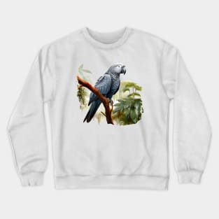 African Grey Parrot Crewneck Sweatshirt